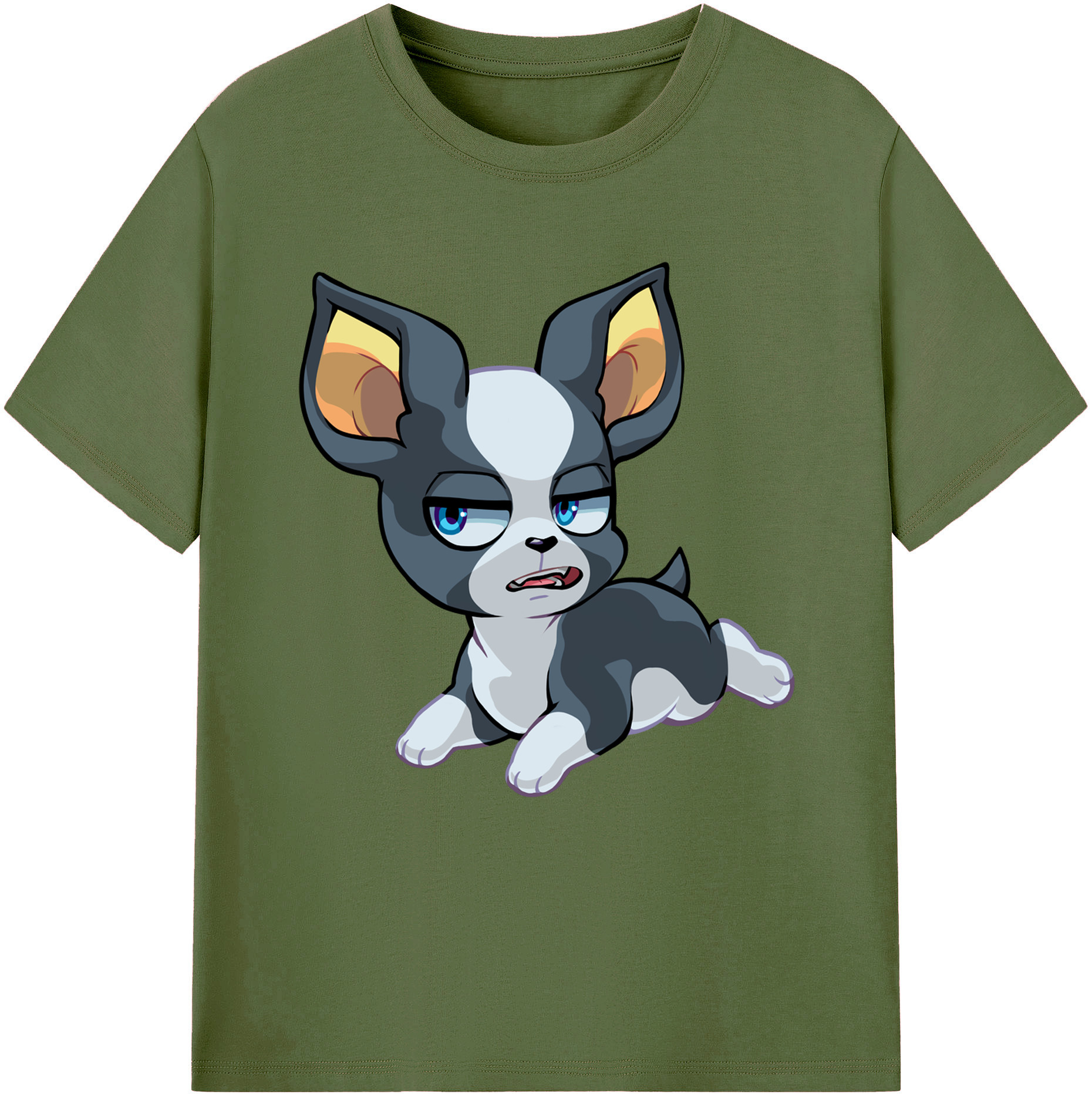 （画像用） ジョジョの奇妙な冒険 イギー JoJo's Bizarre Adventure Iggy 綿100％半袖Tシャツ（フロントプリント）